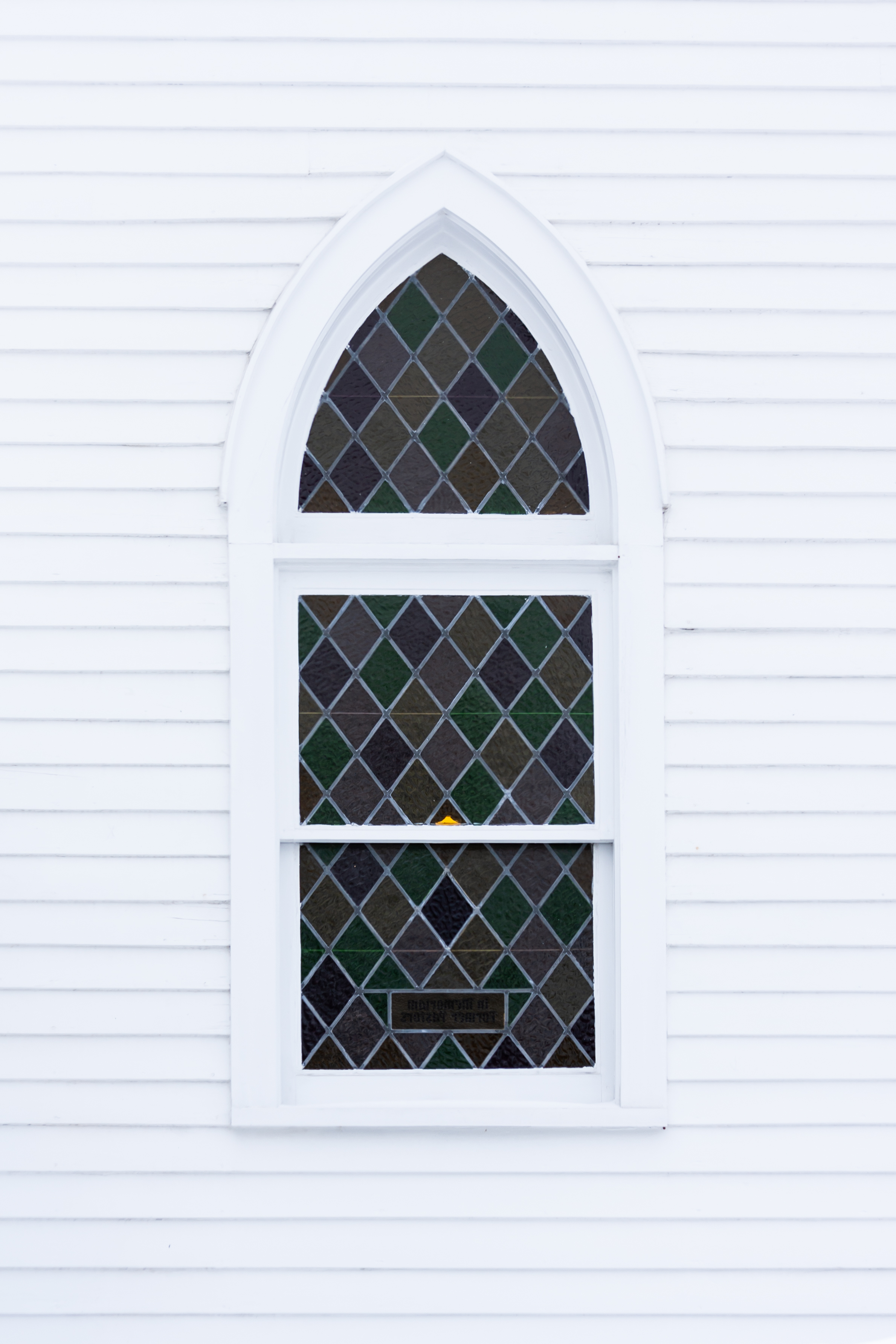 stained glass window in a church